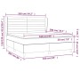 Cama box spring con colchón tela color crema 160x200 cm de vidaXL, Camas y somieres - Ref: Foro24-3128618, Precio: 615,01 €, ...