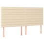 Cama box spring con colchón tela color crema 160x200 cm de vidaXL, Camas y somieres - Ref: Foro24-3132086, Precio: 620,38 €, ...
