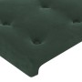 Cama box spring colchón y LED terciopelo verde oscuro 80x200 cm de vidaXL, Camas y somieres - Ref: Foro24-3136332, Precio: 30...