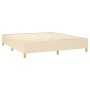 Cama box spring con colchón tela color crema 160x200 cm de vidaXL, Camas y somieres - Ref: Foro24-3142670, Precio: 608,51 €, ...
