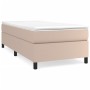 Cama box spring con colchón cuero sintético capuchino 90x190 cm de vidaXL, Camas y somieres - Ref: Foro24-3144583, Precio: 28...