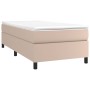 Cama box spring con colchón cuero sintético capuchino 90x190 cm de vidaXL, Camas y somieres - Ref: Foro24-3144583, Precio: 28...