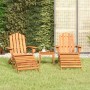 Juego de muebles de jardín Adirondack 3 piezas madera acacia de vidaXL, Conjuntos de jardín - Ref: Foro24-3152122, Precio: 27...