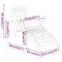 Juego de muebles de jardín Adirondack 3 piezas madera acacia de vidaXL, Conjuntos de jardín - Ref: Foro24-3152122, Precio: 27...