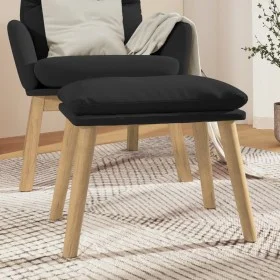 Reposapiés de terciopelo negro 45x29,5x35 cm de vidaXL, Otomanas - Ref: Foro24-341441, Precio: 39,26 €, Descuento: %