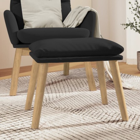 Reposapiés de terciopelo negro 45x29,5x35 cm de vidaXL, Otomanas - Ref: Foro24-341441, Precio: 39,99 €, Descuento: %