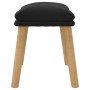 Reposapiés de terciopelo negro 45x29,5x35 cm de vidaXL, Otomanas - Ref: Foro24-341441, Precio: 39,99 €, Descuento: %