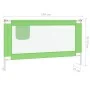 Safety rail child's bed green fabric 140x25 cm by vidaXL, Safety railings - Ref: Foro24-10192, Price: 31,75 €, Discount: %