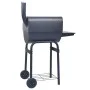Barbacoa de carbón con ahumador y estante inferior negro de vidaXL, Barbacoas - Ref: Foro24-46649, Precio: 146,58 €, Descuent...