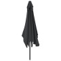 Sombrilla de jardín con palo de metal negro 300x200 cm de vidaXL, Sombrillas - Ref: Foro24-47128, Precio: 73,70 €, Descuento: %