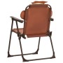 Mesa y sillas de jardín infantil 3 piezas con sombrilla marrón de vidaXL, Conjuntos de jardín - Ref: Foro24-48099, Precio: 72...