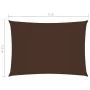 Toldo de vela rectangular tela Oxford marrón 3,5x5 m de vidaXL, Sombrillas - Ref: Foro24-135820, Precio: 51,12 €, Descuento: %