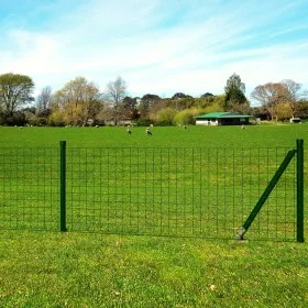 Green steel euro fence set 10x1.2 m by vidaXL, fence panels - Ref: Foro24-140558, Price: 203,97 €, Discount: %
