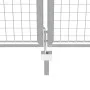 Silver galvanized steel garden gate 415x200 cm by vidaXL, garden gates - Ref: Foro24-144301, Price: 566,70 €, Discount: %