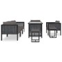 Muebles jardín 8 pzas y cojines ratán sintético gris antracita de vidaXL, Conjuntos de jardín - Ref: Foro24-49406, Precio: 74...
