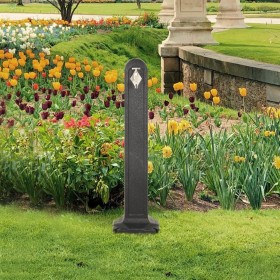 Cisterna de jardín con grifo aspecto de piedra gris antracita de vidaXL, Sistemas de riego - Ref: Foro24-316182, Precio: 80,3...
