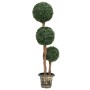 Planta de boj artificial forma de bola con maceta verde 119 cm de vidaXL, Flora artificial - Ref: Foro24-336514, Precio: 145,...