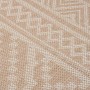 Alfombra de exterior de tejido plano rayas marrones 140x200 cm de vidaXL, Alfombras - Ref: Foro24-340866, Precio: 54,35 €, De...