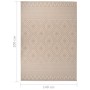 Alfombra de exterior de tejido plano rayas marrones 140x200 cm de vidaXL, Alfombras - Ref: Foro24-340866, Precio: 54,35 €, De...