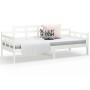 Sofá cama madera maciza de pino blanco 80x200 cm de vidaXL, Camas y somieres - Ref: Foro24-820333, Precio: 112,88 €, Descuent...