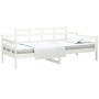 Sofá cama madera maciza de pino blanco 90x190 cm de vidaXL, Camas y somieres - Ref: Foro24-820338, Precio: 115,02 €, Descuent...
