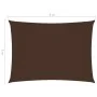 Toldo de vela rectangular tela Oxford marrón 3x4 m de vidaXL, Sombrillas - Ref: Foro24-135815, Precio: 42,70 €, Descuento: %