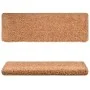 Alfombras de peldaños de escalera 15 uds marrón 65x21x4 cm de vidaXL, Alfombrillas para escalones - Ref: Foro24-134579, Preci...