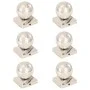 Post caps 6 pcs stainless steel globe end 91x91 mm by vidaXL, Accessories for gates and fences - Ref: Foro24-145495, Price: 5...