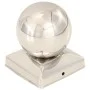 Post caps 6 pcs stainless steel globe end 91x91 mm by vidaXL, Accessories for gates and fences - Ref: Foro24-145495, Price: 5...