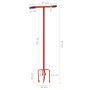 Garra de jardín de acero rojo de vidaXL, Herramientas de cultivo - Ref: Foro24-146153, Precio: 72,67 €, Descuento: %