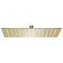 Cabezal ducha efecto lluvia acero inox cuadrado dorado 25x25cm de vidaXL, Cabezales de ducha - Ref: Foro24-147709, Precio: 21...