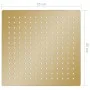 Cabezal ducha efecto lluvia acero inox cuadrado dorado 25x25cm de vidaXL, Cabezales de ducha - Ref: Foro24-147709, Precio: 21...