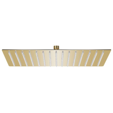 Cabezal ducha efecto lluvia acero inox cuadrado dorado 40x30cm de vidaXL, Cabezales de ducha - Ref: Foro24-147714, Precio: 34...