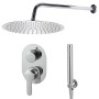 Sistema de ducha acero inoxidable 201 plateado de vidaXL, Boquillas de chorro para bañeras y duchas - Ref: Foro24-147723, Pre...