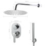 Sistema de ducha acero inoxidable 201 plateado de vidaXL, Boquillas de chorro para bañeras y duchas - Ref: Foro24-147723, Pre...