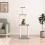 Rascador para gatos con postes de sisal gris claro 149 cm de vidaXL, Mobiliario para gatos - Ref: Foro24-171742, Precio: 39,5...