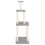 Rascador para gatos con postes de sisal gris claro 149 cm de vidaXL, Mobiliario para gatos - Ref: Foro24-171742, Precio: 39,5...