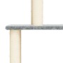 Rascador para gatos con postes de sisal gris claro 149 cm de vidaXL, Mobiliario para gatos - Ref: Foro24-171742, Precio: 39,5...