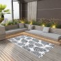Alfombra de exterior PP blanco y negro 80x150 cm de vidaXL, Protectores para exterior - Ref: Foro24-310424, Precio: 20,05 €, ...