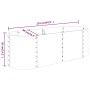 Jardinera arriate acero recubrimiento polvo verde 114x40x36 cm de vidaXL, Maceteros y jardineras - Ref: Foro24-318863, Precio...