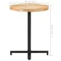 Round bistro table rough mango wood Ø60x75 cm by vidaXL, Kitchen and dining tables - Ref: Foro24-320265, Price: 99,98 €, Disc...
