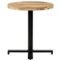 Mesa de bistró redonda madera de mango rugosa Ø70x75 cm de vidaXL, Mesas de cocina y de comedor - Ref: Foro24-320267, Precio:...