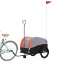 Remolque para bicicleta hierro negro y naranja 45 kg de vidaXL, Remolques para bicicletas - Ref: Foro24-94145, Precio: 86,91 ...