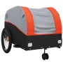 Remolque para bicicleta hierro negro y naranja 45 kg de vidaXL, Remolques para bicicletas - Ref: Foro24-94145, Precio: 86,91 ...