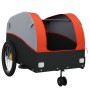 Remolque para bicicleta hierro negro y naranja 45 kg de vidaXL, Remolques para bicicletas - Ref: Foro24-94145, Precio: 86,91 ...