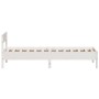 Estructura de cama con cabecero madera pino blanco 75x190 cm de vidaXL, Camas y somieres - Ref: Foro24-842783, Precio: 82,84 ...