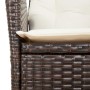 Sillones reclinables jardín con cojines marrones 2 uds ratán PE de vidaXL, Sillas de jardín - Ref: Foro24-365266, Precio: 232...