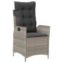 Sillones reclinables de jardín con cojines gris 2 uds ratán PE de vidaXL, Sillas de jardín - Ref: Foro24-365270, Precio: 213,...