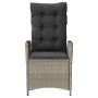 Sillones reclinables de jardín con cojines gris 2 uds ratán PE de vidaXL, Sillas de jardín - Ref: Foro24-365270, Precio: 213,...