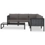 Muebles de jardín 6 pzas y cojines ratán sintético antracita de vidaXL, Conjuntos de jardín - Ref: Foro24-49409, Precio: 620,...